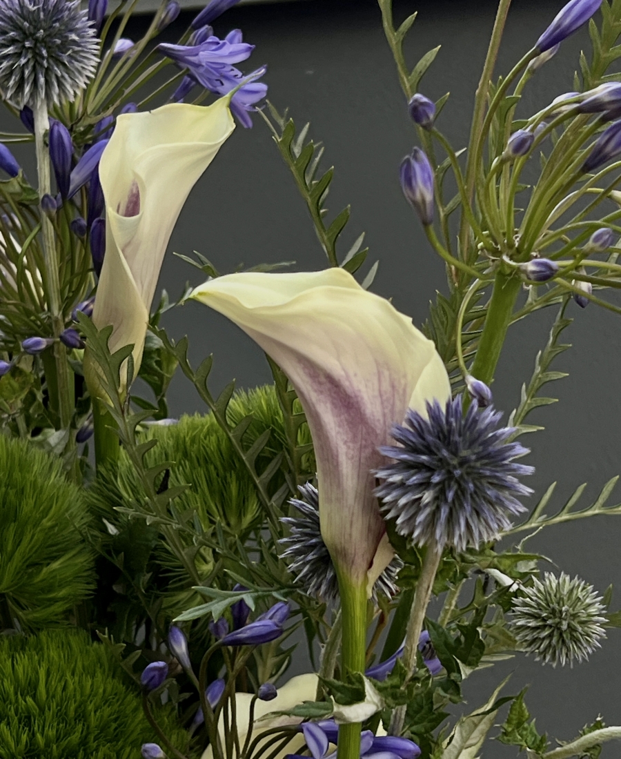 Bouquet with exotic flowers "Lilac Paradise"