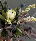 Tropical bouquet with royal protea