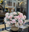 Basket of flowers - "Pink Mondial"