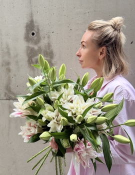 Bunch of Double Lilies