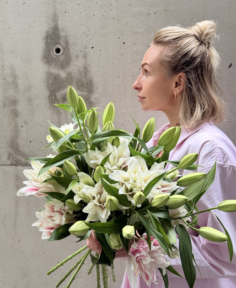 Bunch of Double Lilies