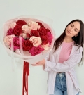 Aromatic Trio Bouquet with Pink Floyd, Freedom and Pink Mondial