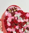 Heart shaped box with Dubai Chocolate
