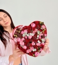 Heart shaped box with Dubai Chocolate