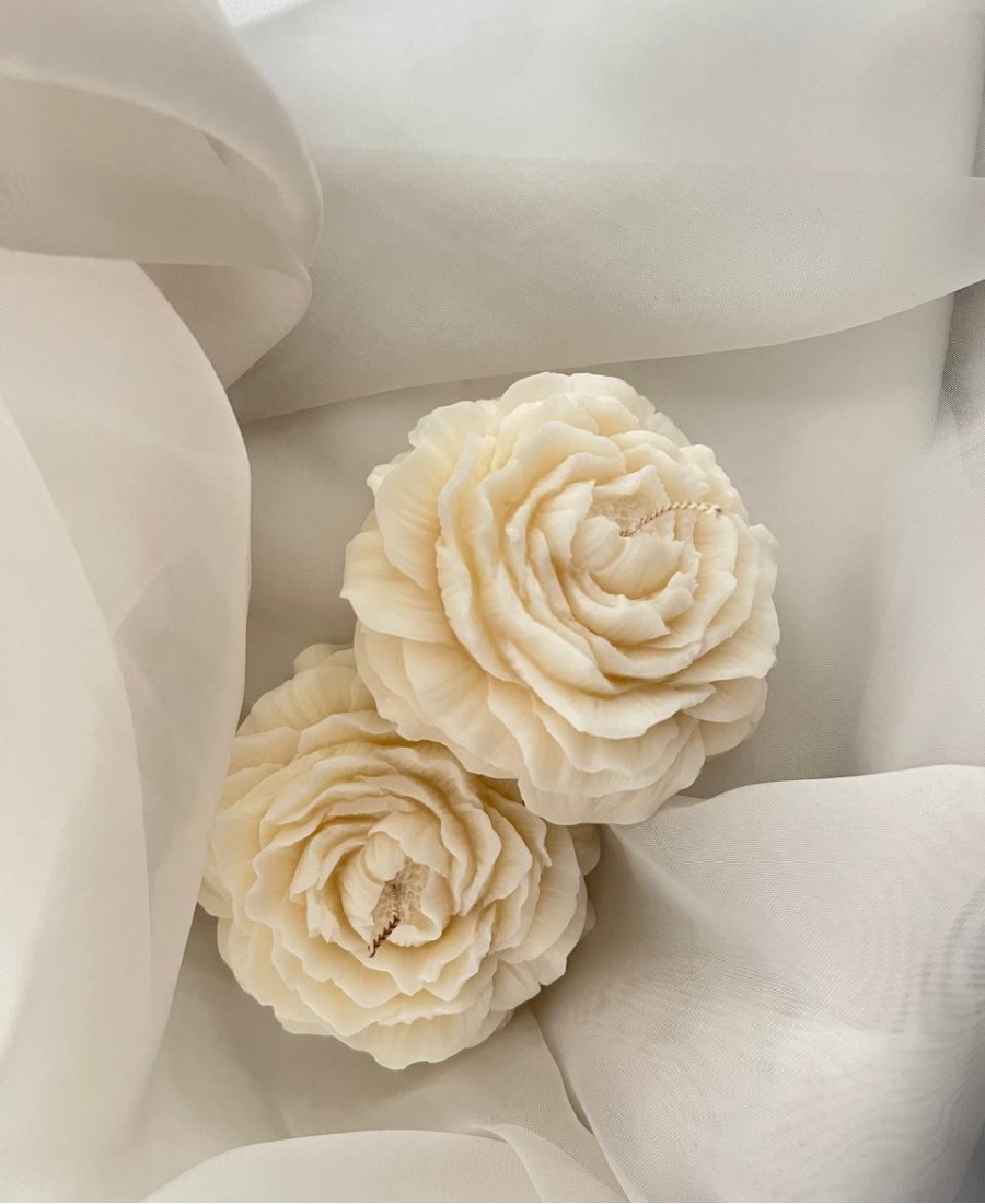 Svece “Peonija” handmade