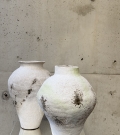 Antique white vase (H30cm)