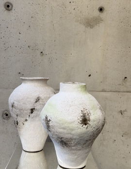 Antique white vase (H30cm)