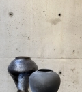 Vintage black vase (H26cm)