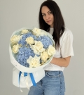 Premium bouquet “Blue Calm”