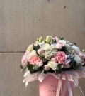 Flowers in hatbox “Pink Harmony”
