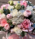 Flowers in hatbox “Pink Harmony”