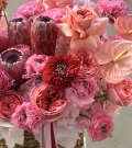 WOW basket with exotics “Pink lagoon”