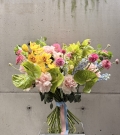 WOW bouquet from exotic flowers “Colour boost”