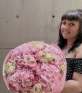 Цветочный букет «Розовое облако»