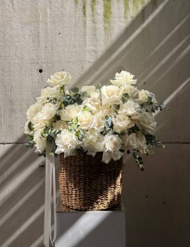 WOW-корзина «White Roses»