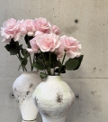 Antique white vase (H30cm)