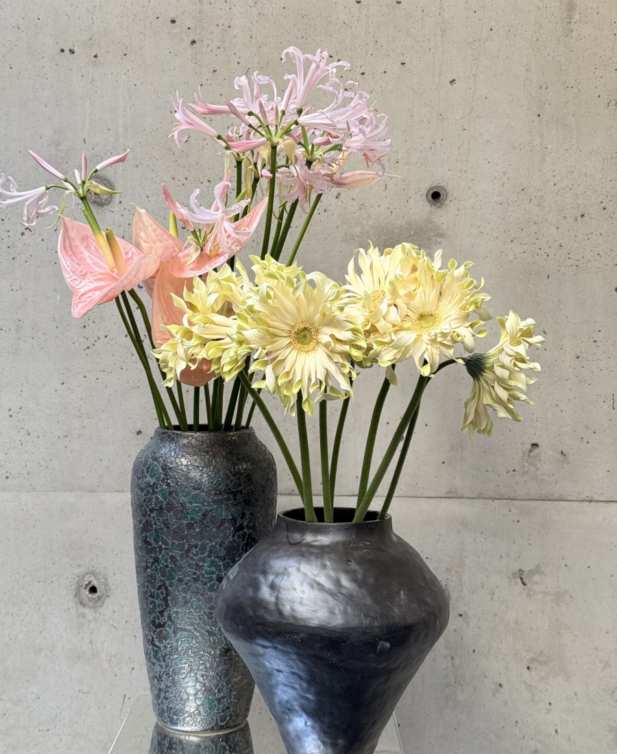 Vintage mosaic vase (H36cm)