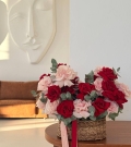Basket of French roses