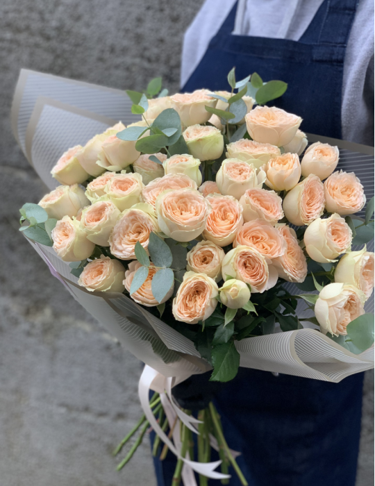 Bouquet of peony roses PAVLOVAS