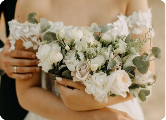 Bridal bouquet creation